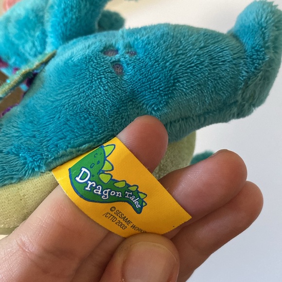 Vintage Gund Dragon Tales Ord the Blue Dragon Plush - Picture 6 of 7